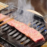 杏樹亭 - 特選ハラミの一本焼き④