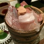 雅しゅとうとう - 割鮮三種を盛り合わせたもの