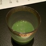 モロヘイヤと豆乳の冷製スープ