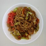 とりせん - 料理写真:”ハートチップル”を使って作った焼きそば