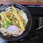 味里 - 料理写真:令和7年3月 ランチタイム(11:00〜15:00)
本日のランチ 税込800円
菜の花天ぷらうどん、明太子おにぎり