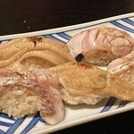 寿し処 今 - ノドグロ皮目炙り、穴子