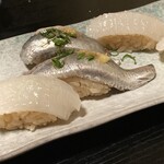 寿し処 今 - 剣先イカ、イワシ