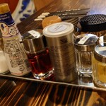 つけめん ラスト・ボス - 卓上。