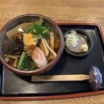 朝日庵 - 家内の田舎そばです♪次はこれだな、