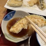 朝日庵 - 揚げたてかぼちゃ