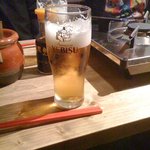 もつ蔵 - まずはエビスで乾杯☆