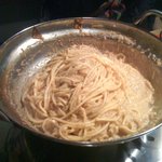 もつ蔵 - 〆チャンポンの出来上がり鍋の旨みを全て吸ったチャンポン麺は最高