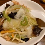 岩亭 - 鶏のからあげ 野菜あんかけ