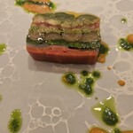 銀座 和食 吉乃 - 野菜のテリーヌ