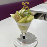 タカノフルーツパーラー - マスクメロンパフェ