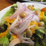 cafe たべりーね - 美味しいドレのサラダ