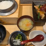 五穀 - 黒酢あんかけ定食