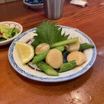 活魚料理 広海 - ホタテアスパラバター焼き