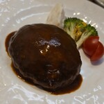 キッチン ブルー グローブ - 反対側から、デミソースもタップリ！