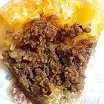 パイ クイーン - 上部をはがした様子