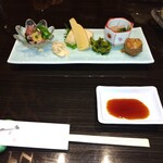 やっちろ - ホタルイカの酢味噌和え　筍と高野豆腐の煮物