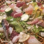 御食事処 サニー - カルパッチョ。三～四人前は軽くあります。