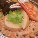 御食事処 サニー - カニ釜飯アップ