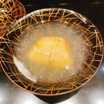 炭とおがわ - 筍の車海老はさみ揚げ