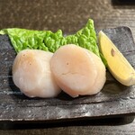 炭火焼肉 たけのうち - 生ホタテ