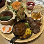 蓼科牛ハンバーグ いっとう - よくばりプレート