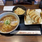 五味八珍 - らーめん満腹セット　¥1,089 (¥100値引きクーポンを利用したため、実際は¥989)