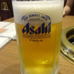 焼肉 鶯谷園 - 生ビール：５５０円