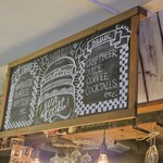 サン コースト - 店内の黒板