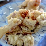 ヨコクラうどん - ゲソ天