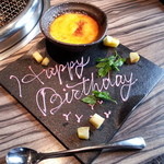 サービスのバースデープレート