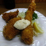 小田保 - 海老とヒレカツとカニコロッケのセット