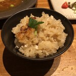 旬菜酒房ミツキヤ - 鯛めし！お焦げまで芳ばしく！