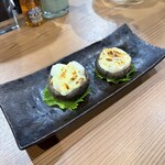 酔処さんぽや - しいたけ海老チーズ　750円