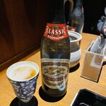 魚料理専門 魚魚一 - 飲み放題　まずは瓶ビール