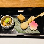 魚料理専門 魚魚一 - 突き出し5品