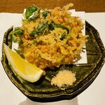 魚料理専門 魚魚一 - 桜エビのかき揚げ