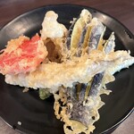 天ぷら 大吉 - なすもキスも大きい！