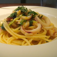 Cucina Italiana 東洞 - イカと九条ねぎのパスタ
