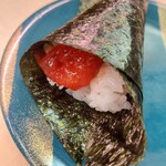 天下寿司 - 手巻き筋子250円