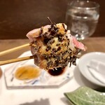 串揚げ･大阪料理 キュイジーヌ･ド･オオサカ - 本まぐろの塩昆布揚げ　絶品！