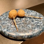 串揚げ･大阪料理 キュイジーヌ･ド･オオサカ - 百合根と栗の渋皮煮のコロッケ