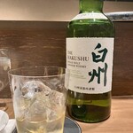 串揚げ･大阪料理 キュイジーヌ･ド･オオサカ - 白州（ウイスキー・サントリー）ロックで