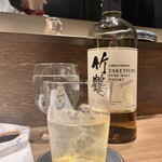 串揚げ･大阪料理 キュイジーヌ･ド･オオサカ - 竹鶴（ウイスキー・ニッカウヰスキー）ロックで