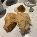 あじふらい てしお - あじふらい 左:細挽き　右:粗挽き