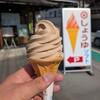 マルキン醤油記念館 売店 - 醤油ソフトクリーム 350円　(2025.2)