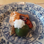 はと - 焼物はまたもハモ。タレが香ばしく、肝焼も最高！