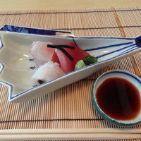 はと - 造り。サワラと鱧の炙り。鯛。鱧の炙りってめちゃうまいです。
