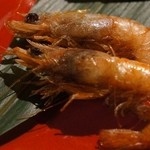 ザ・カワブン・ナゴヤ - 赤者海老のフリット。