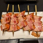 魚料理 炭火串焼 かねり - トマトベーコン串